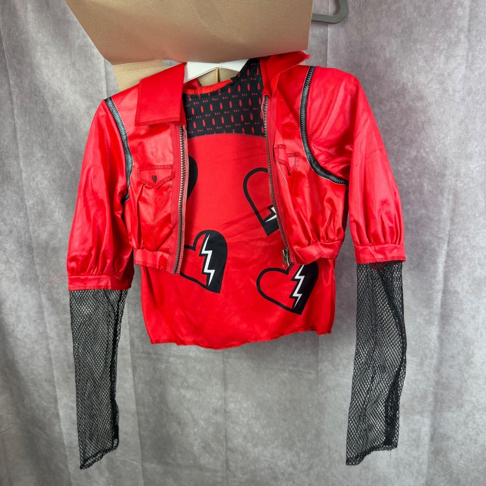 Disney Descendants Rise of Red Deluxe Costume Red Girl Med 7-8 Disguise 166099K - Picture 12 of 14